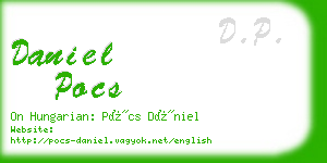 daniel pocs business card